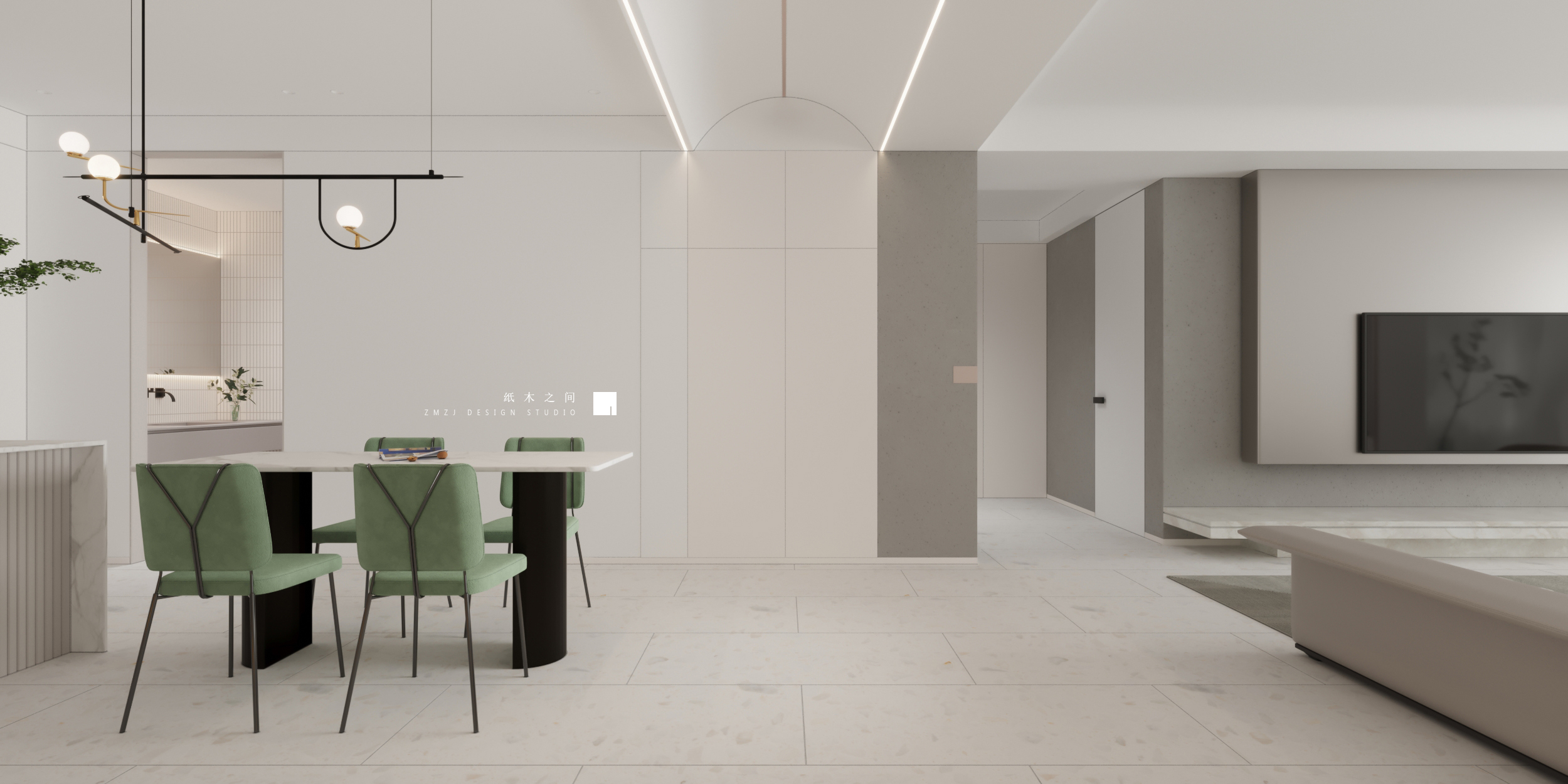 甘肃 140 平现代简约家居,纸木之间设计研究室打造-18