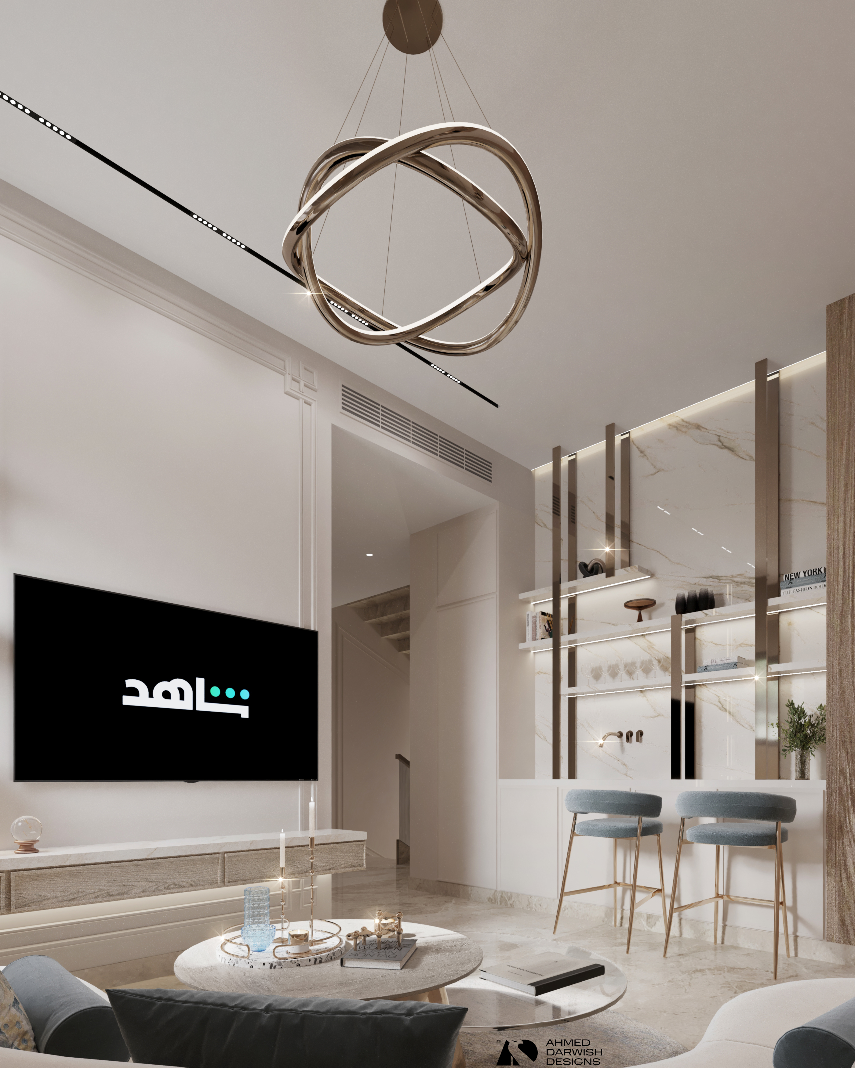 Neo  classic Living Room（新古典客厅）丨埃及开罗-9