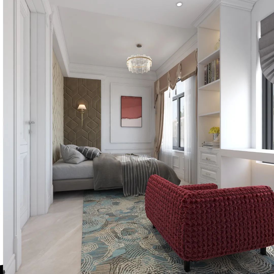 都会湾小区欧式小户型设计丨李文昌-31