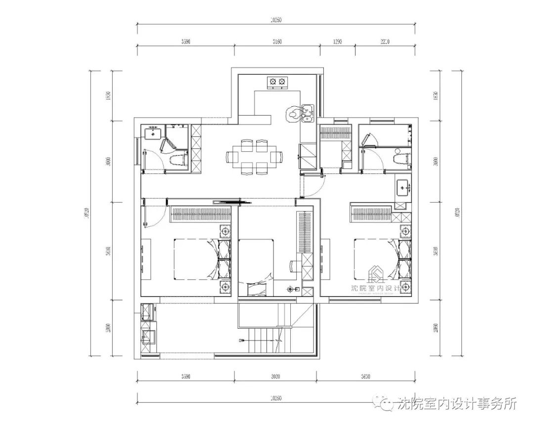 中海国际•清新居 | 沈院室内设计事务所的 146㎡公寓设计-18