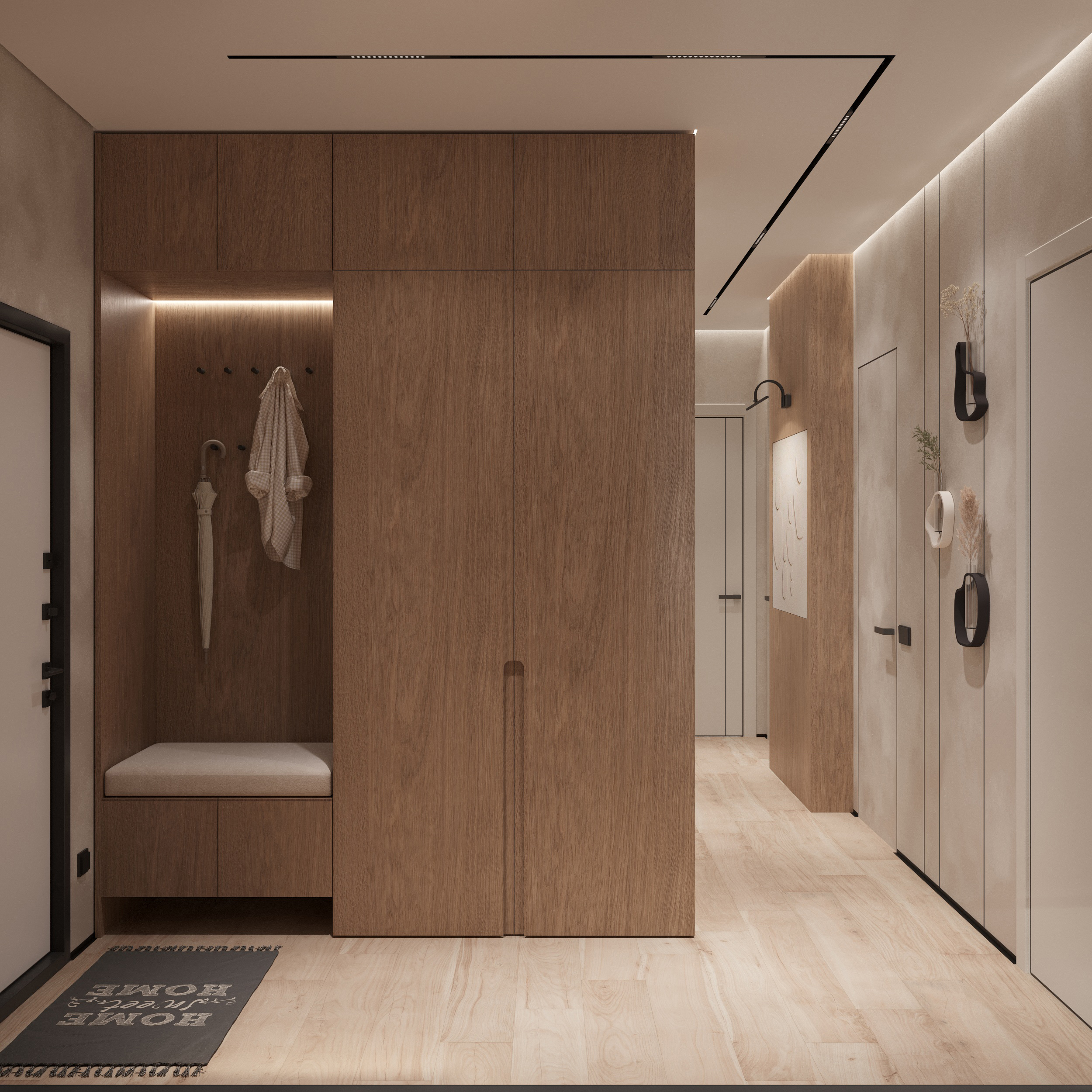 Entryway and walk-in closet | Symbol project-4