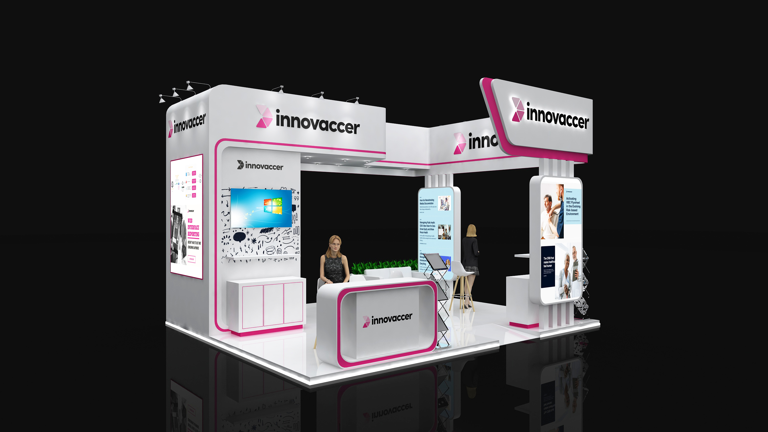 INNOVACCER 6X5M STALL DESIGN IN DUBAI-0