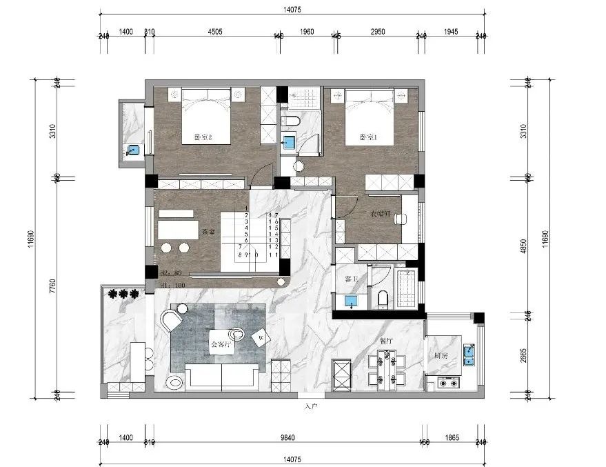 清风酥言 · 宁波 345 平私宅设计丨中国宁波丨橙熹设计-54