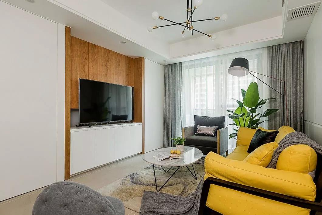 恒阁装饰|加了柠檬黄的北欧混搭风，就是要这个feel！-3