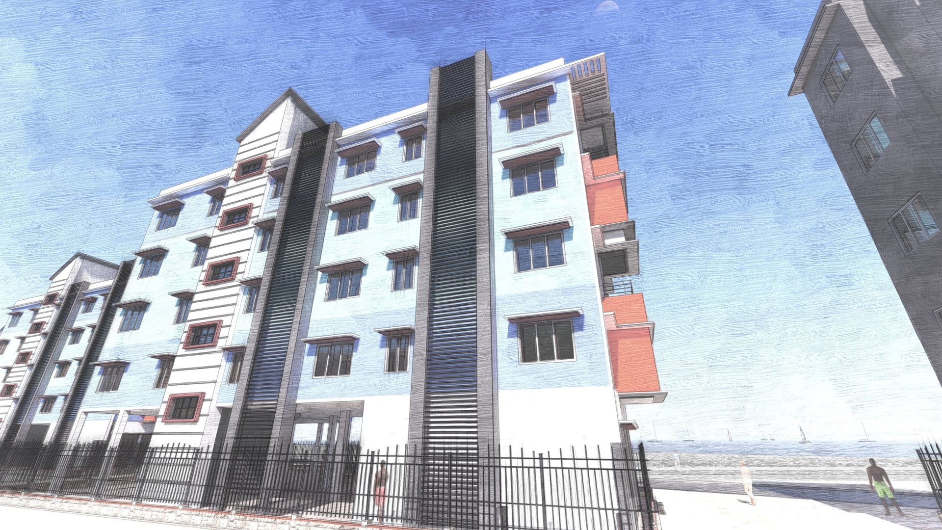 Revit Design Building House-10