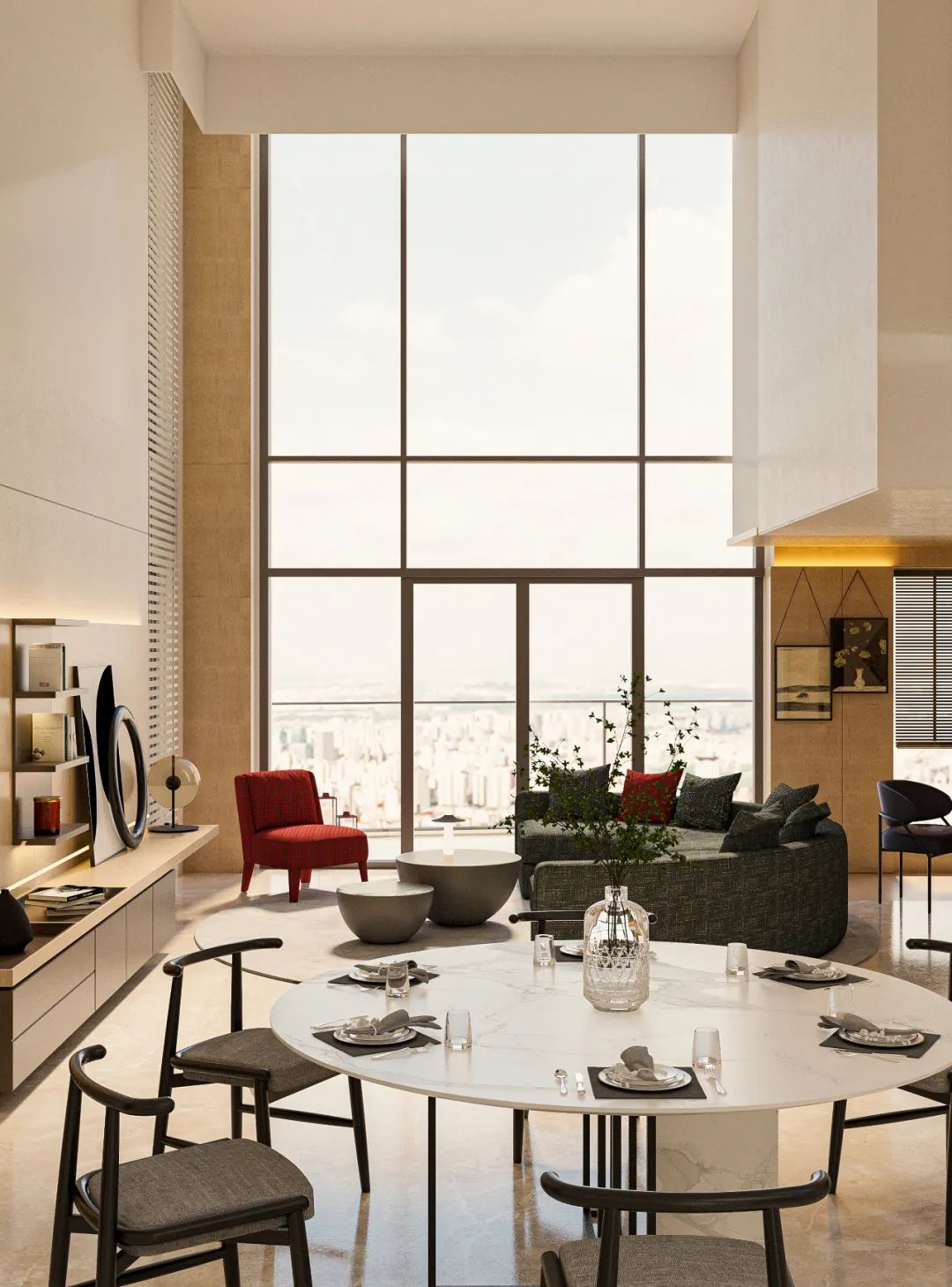 都会主义的空间叙述新技 – 顶层复式公寓室内改造丨中国上海丨上海境物建筑设计咨询有限公司-11