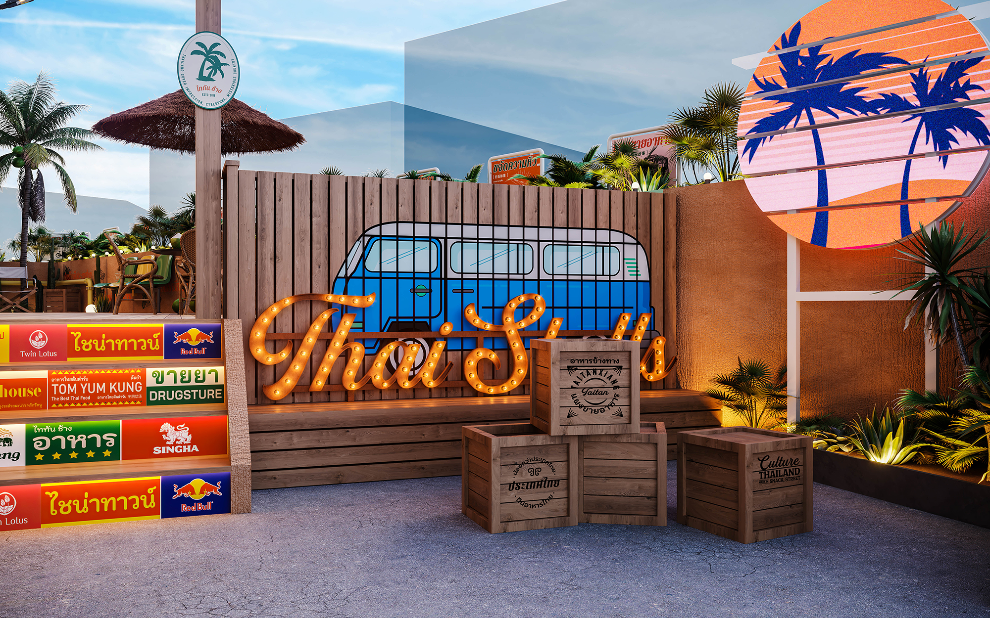 泰坦象·泰国大排档丨中国金华丨魔戏空间设计-74