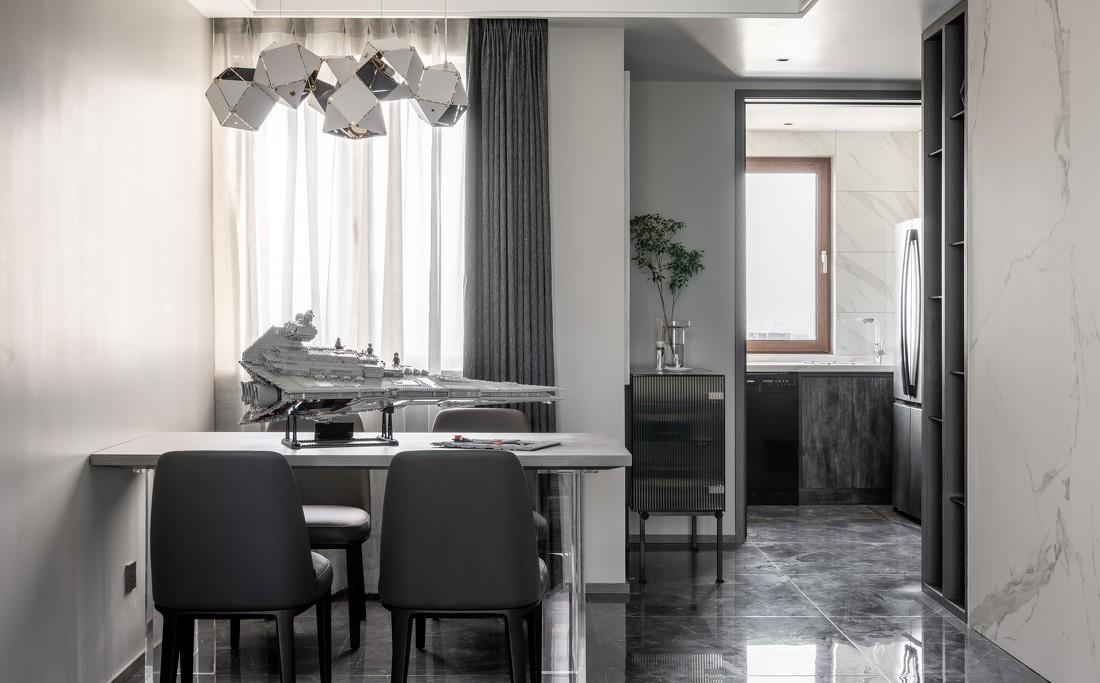 极简黑白灰调乐高主题平层设计-30