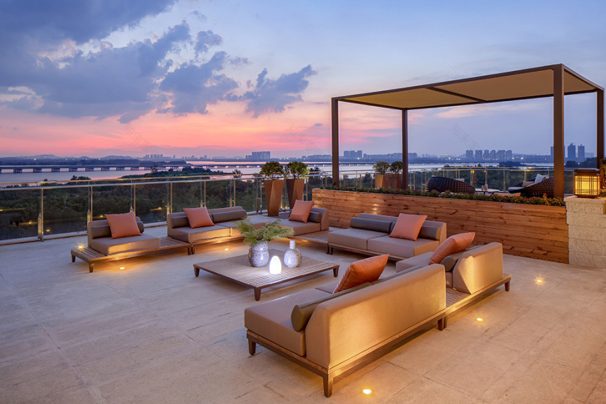 武汉联投半岛酒店及度假村露台软景设计丨中国武汉丨L&A设计集团上海分公司软景设计团队-38