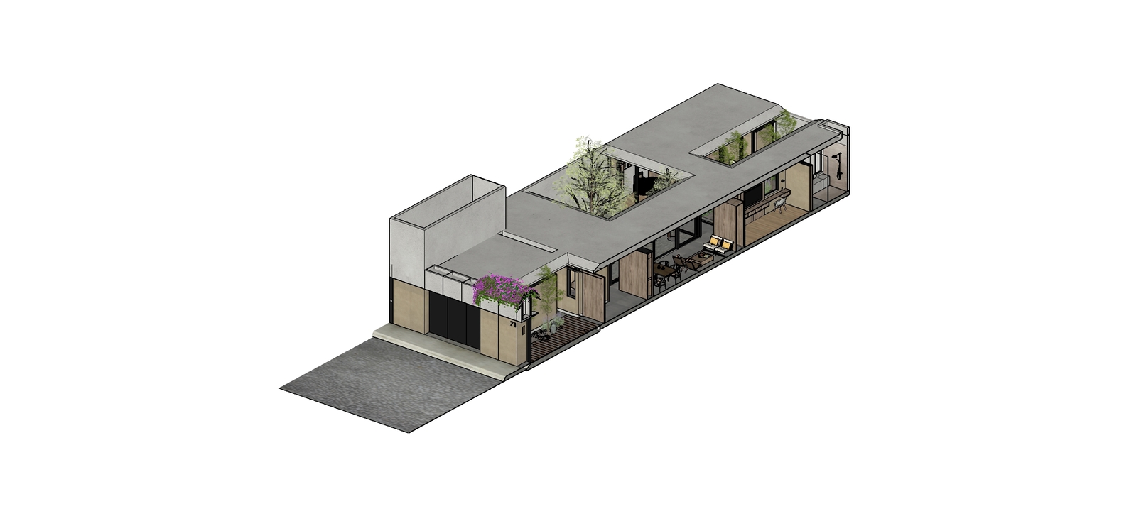 墨西哥钢琴家之家的天空景观与自然融合设计-49