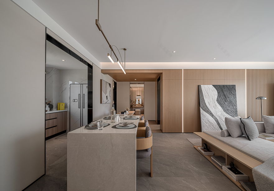 自然之境,现代简约的诗意居所丨中国银川丨重庆米修室内设计有限公司-8