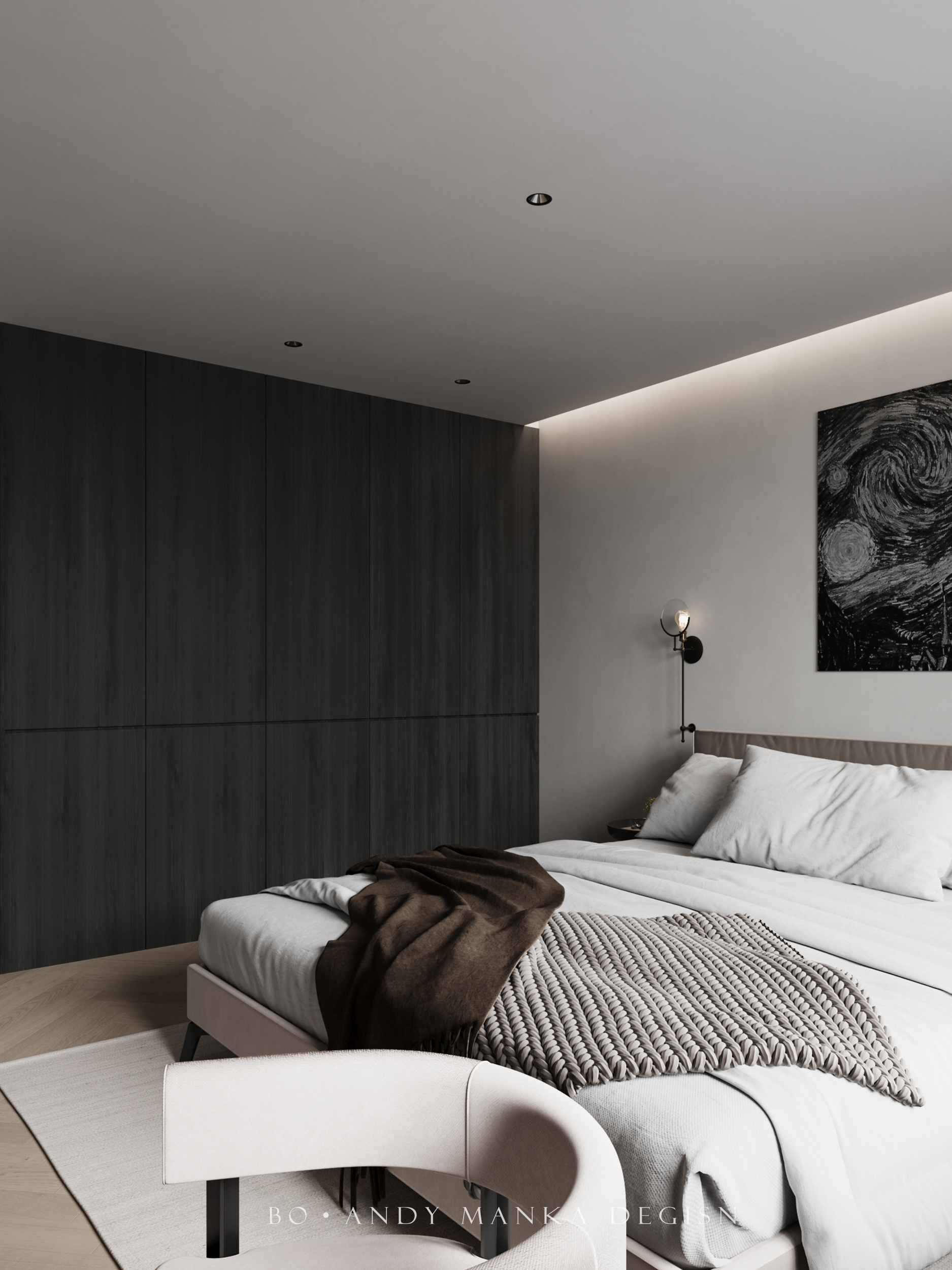 黑色与木色的碰撞-13