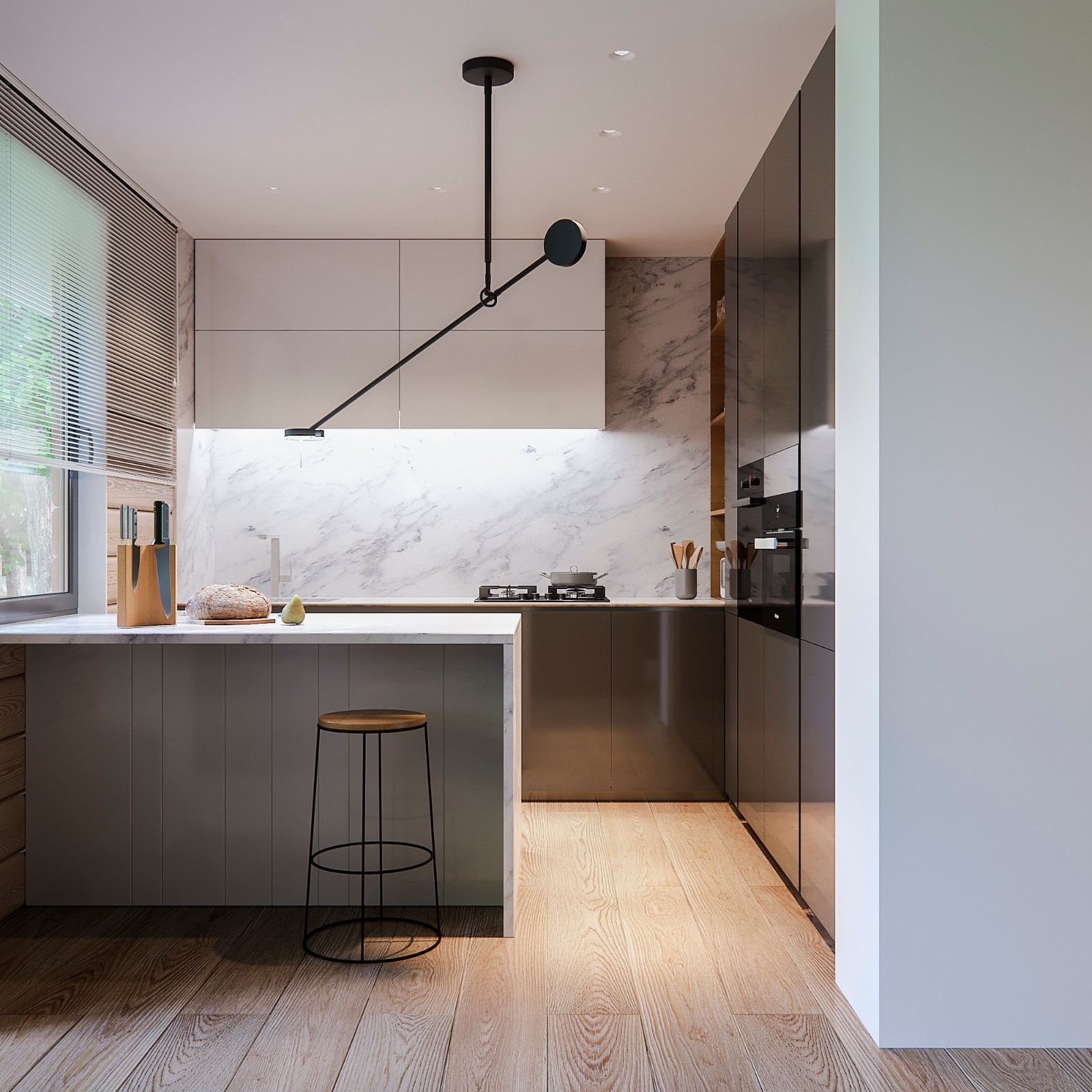 120㎡现代简约风家庭住宅  LINE DESIGN-9