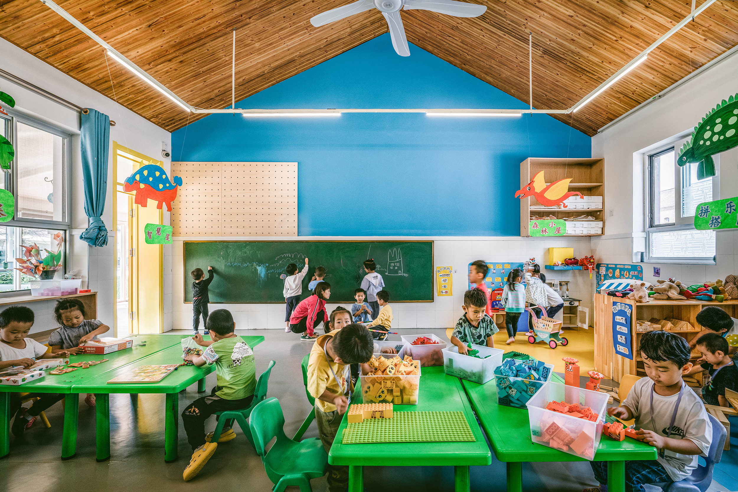 探学环  献县阳光幼儿园:环廊将新旧空间串联丨中国河北丨众建筑-57