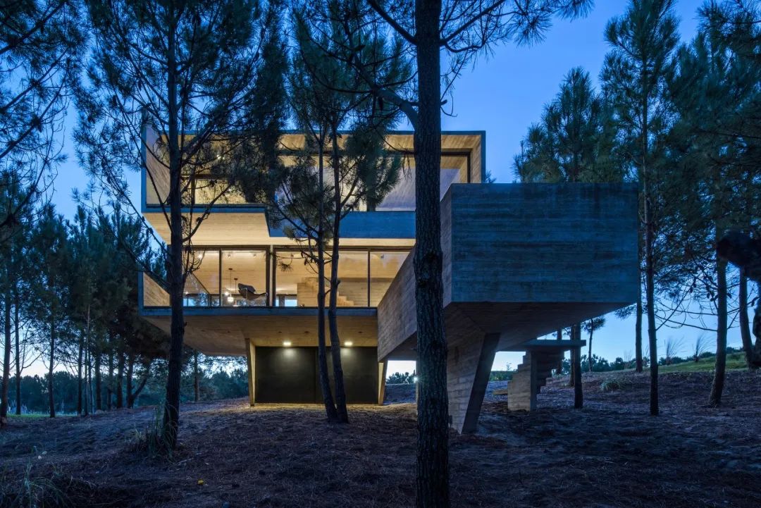 阿根廷自然纯粹清水混凝土住宅设计-89