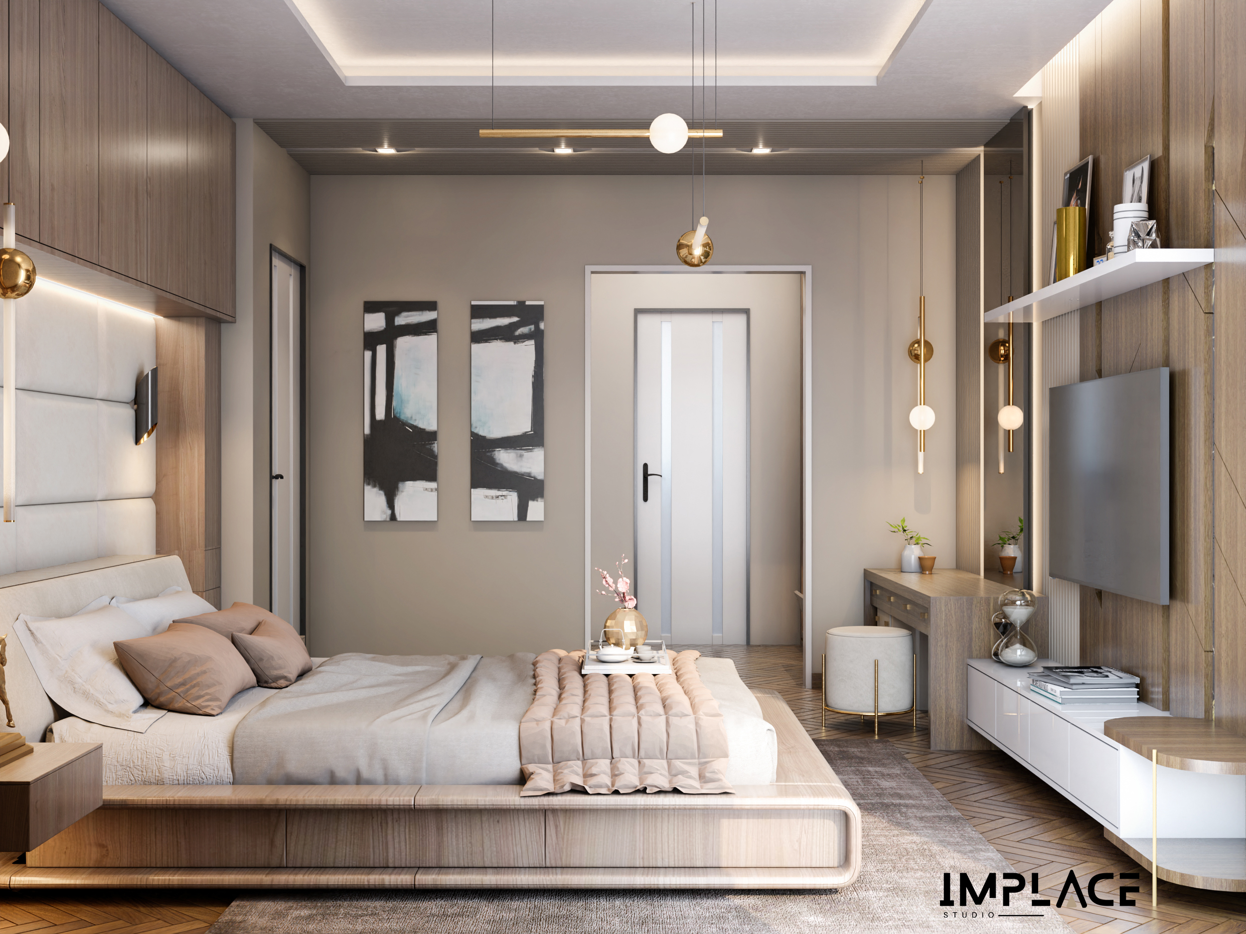 Uni beige Master bedroom-9