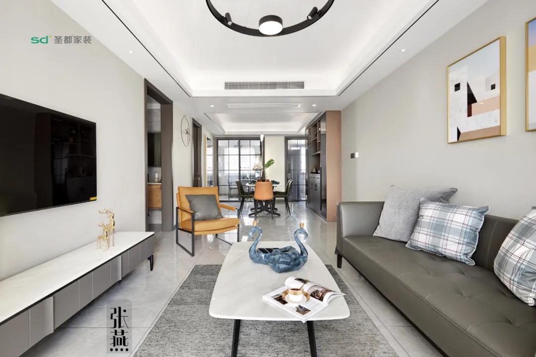 青枫雅苑 101 平轻奢设计丨中国宁波丨圣都家居装饰有限公司-4