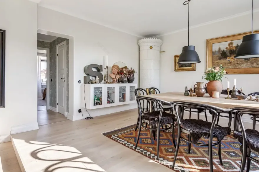 瑞典湖畔的砖墙公寓 | 宁静的斯堪的纳维亚风格-8