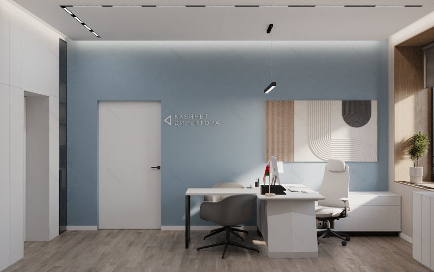 政府机构设计项目(办公室空间室内设计与3D可视化)-27