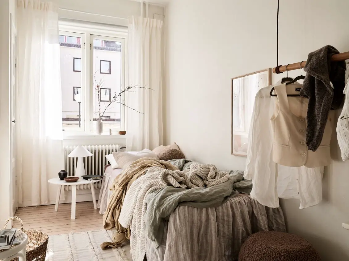 71m2 瑞典复古公寓,柔和色调展现独特美感-18