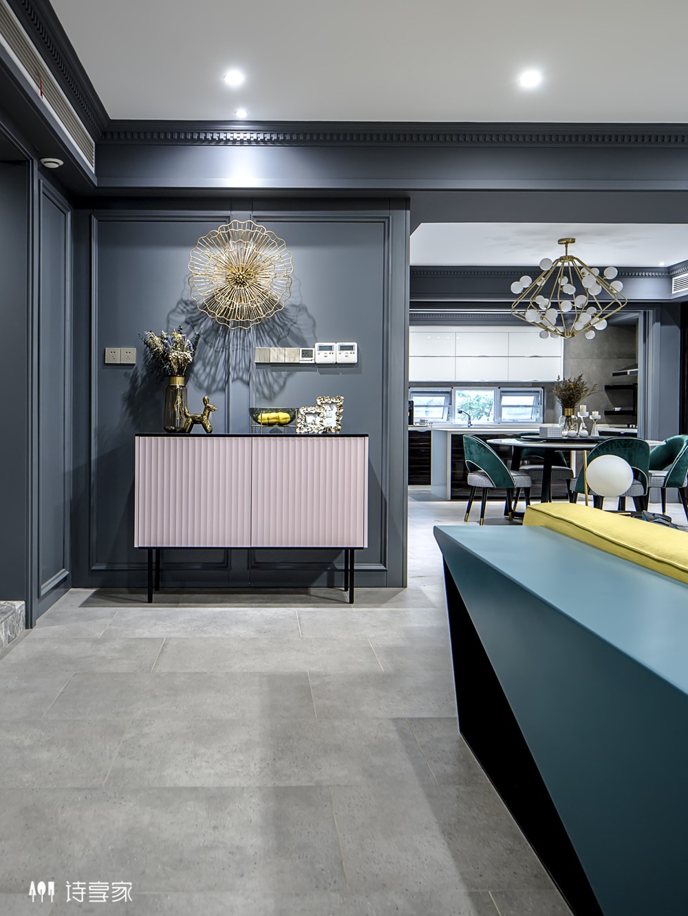 240㎡万科金域蓝湾现代摩登住宅  诗享家设计-21