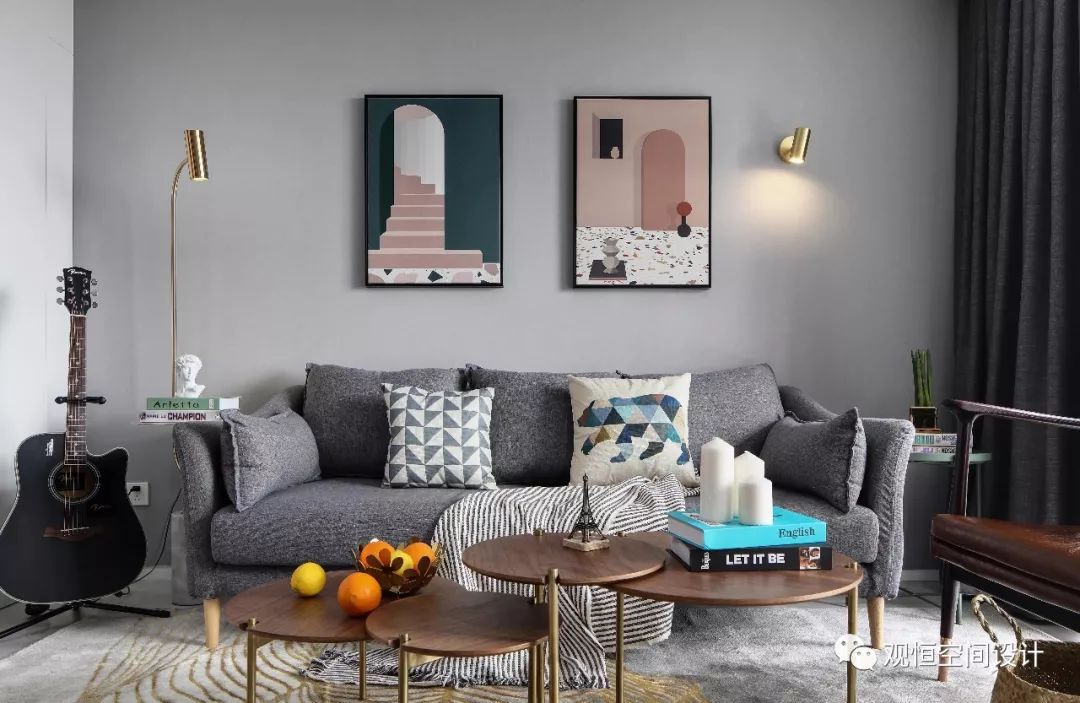 南京金地自在城 87㎡全案托管,独立餐厅与储物空间完美融合-7