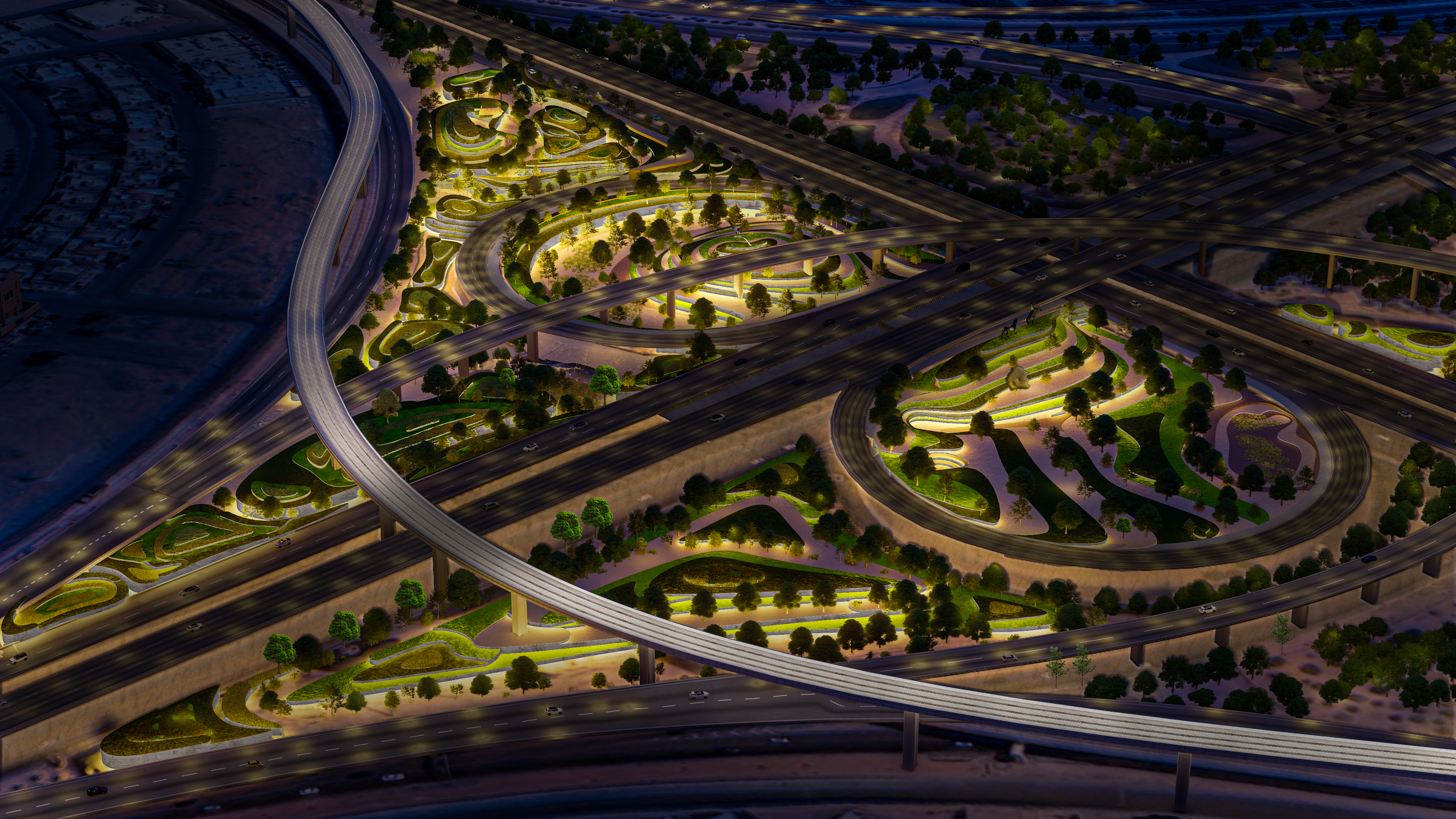 Landscape | Exit 8 (Rayid Alfada'a Interchange), Riyadh-3
