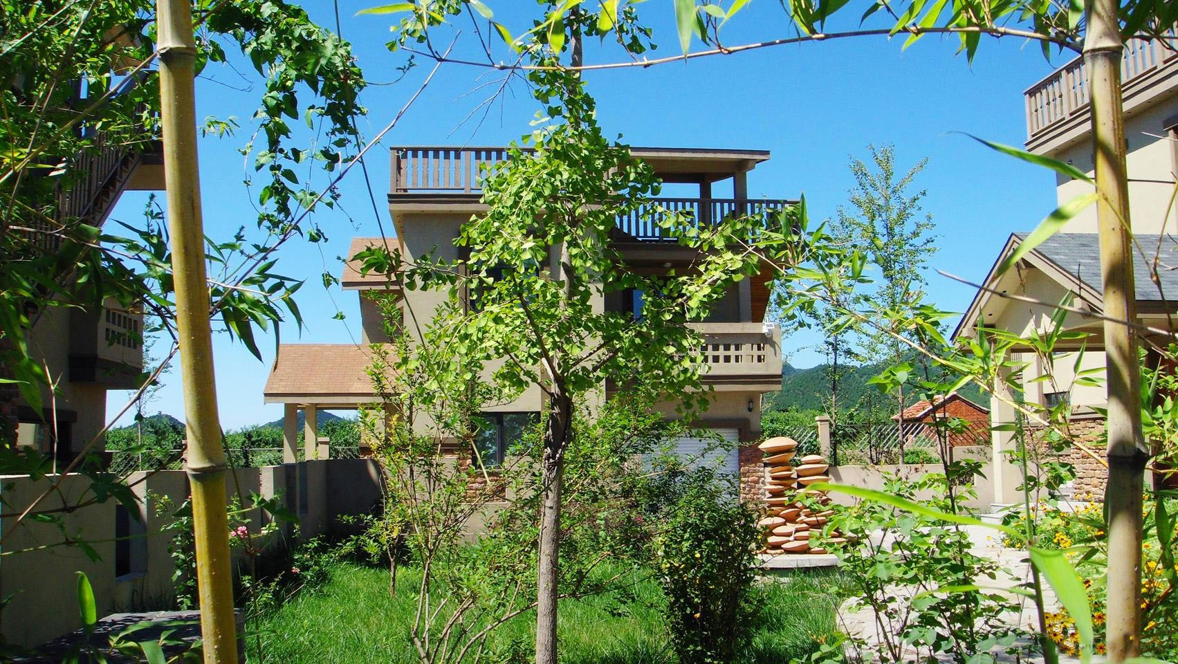 北京平谷桃花源度假村——环保木结构别墅群-10