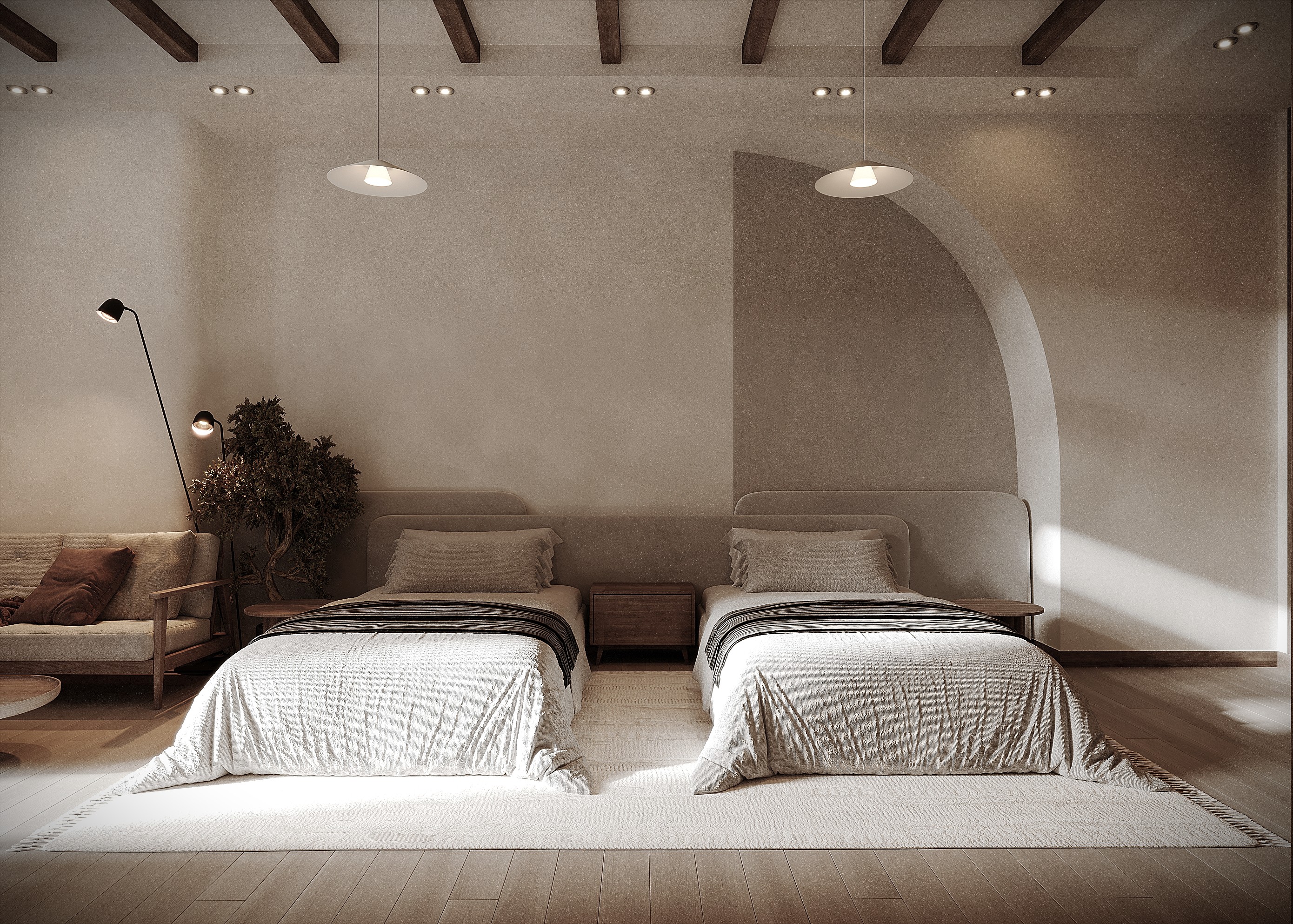 日式北欧风卧室丨ABDULLAH OTHMAN-0