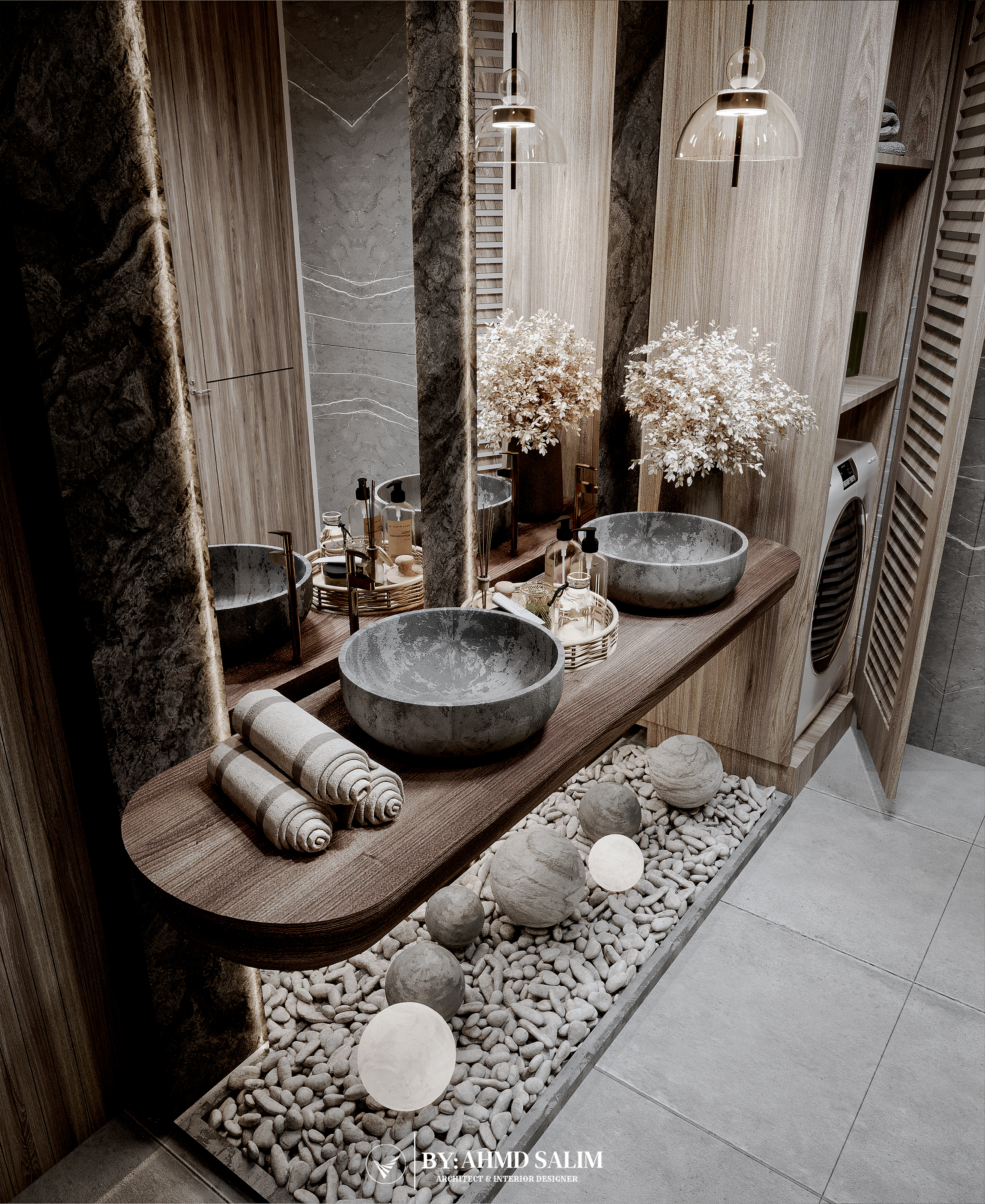 黑暗情绪浴室丨mohamedelhussienidesigns-9