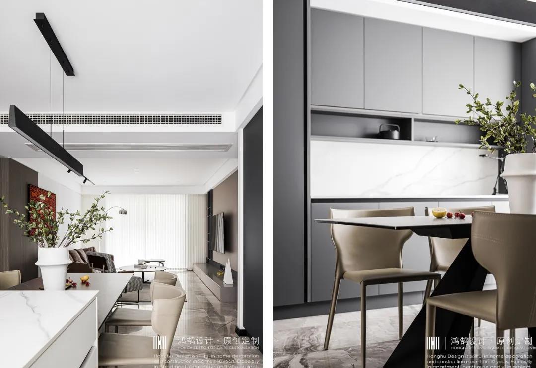 绍兴鸿鹄设计丨平层丨140平现代简约,汇筑年轻新生活-14