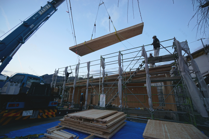 KITERASU Model CLT Building at Kuse Station ofa-45