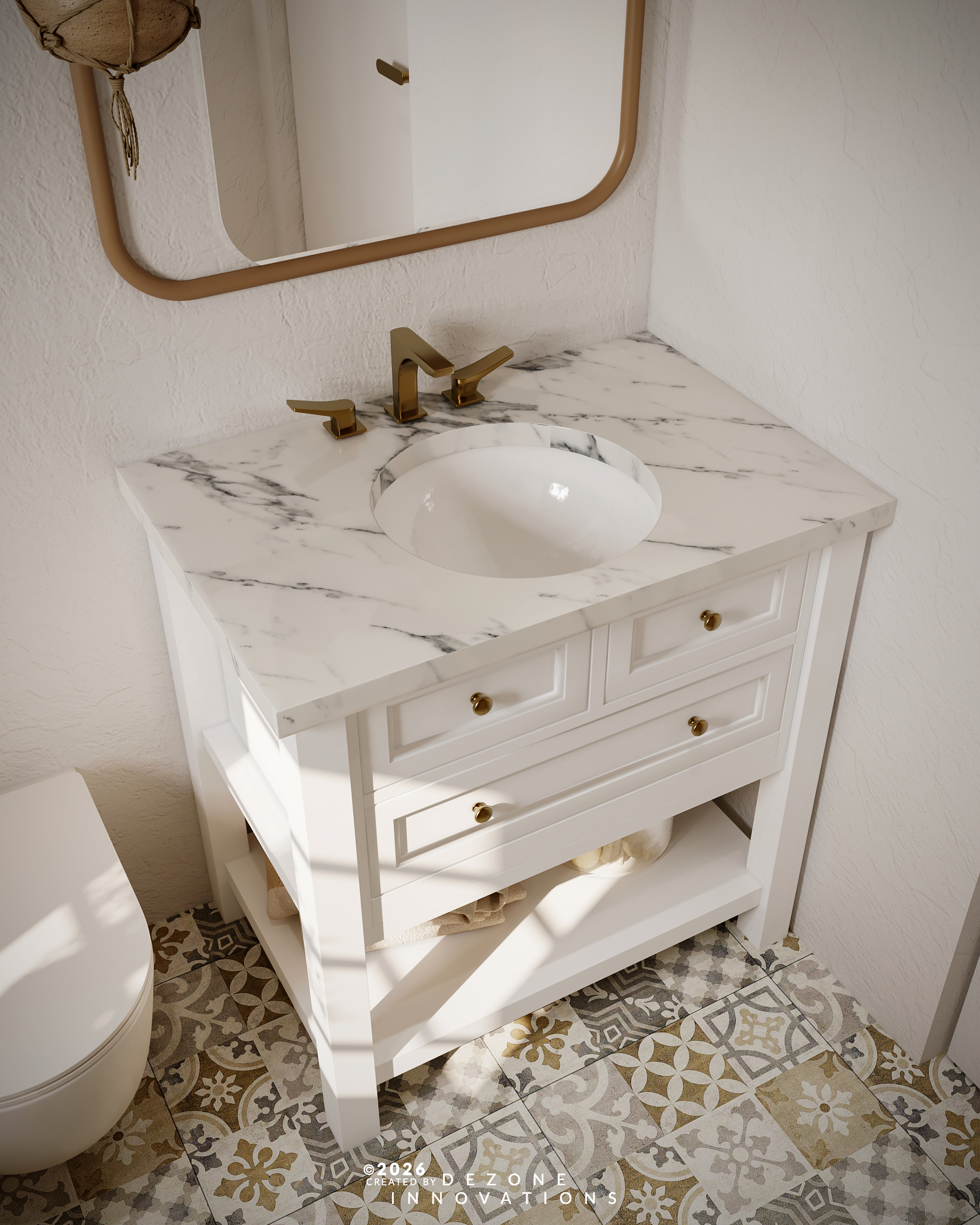 波西米亚风格浴室丨Dezone Innovationds-6