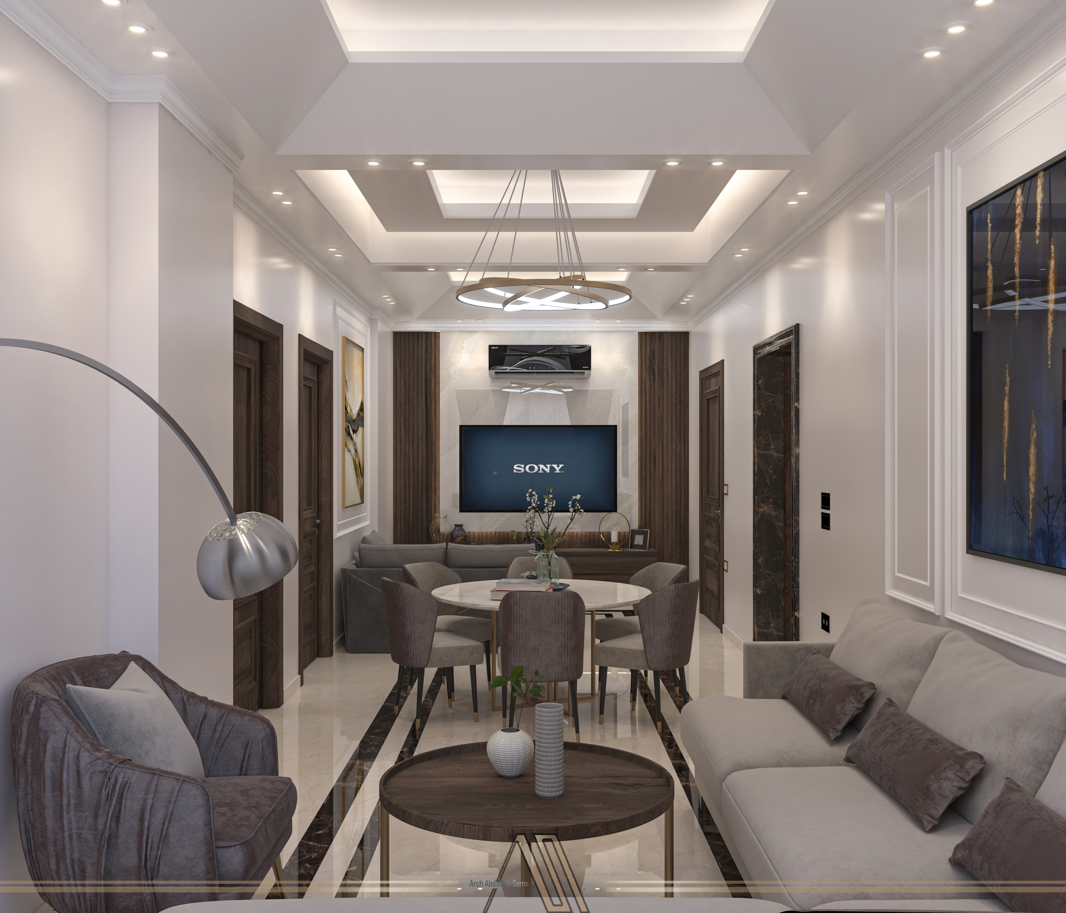 Project 45 家居设计客厅丨叙利亚大马士革丨Samo Design Arcade-10