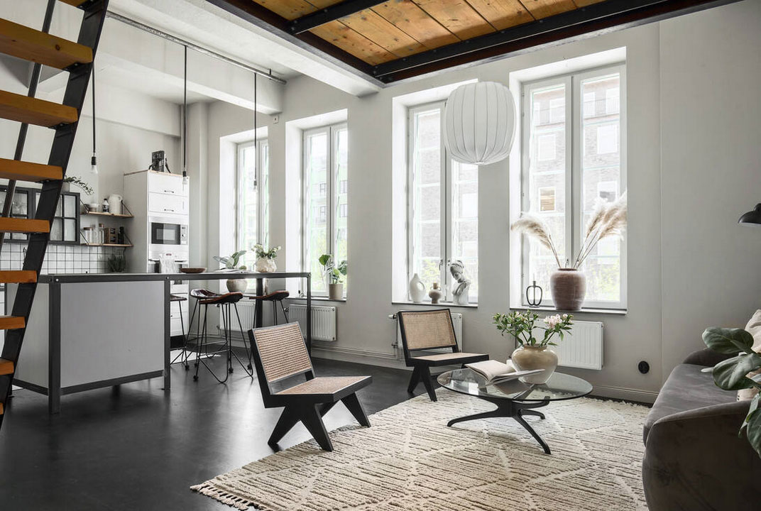 瑞典工业风公寓 | 旧钢琴工厂的现代演绎-3