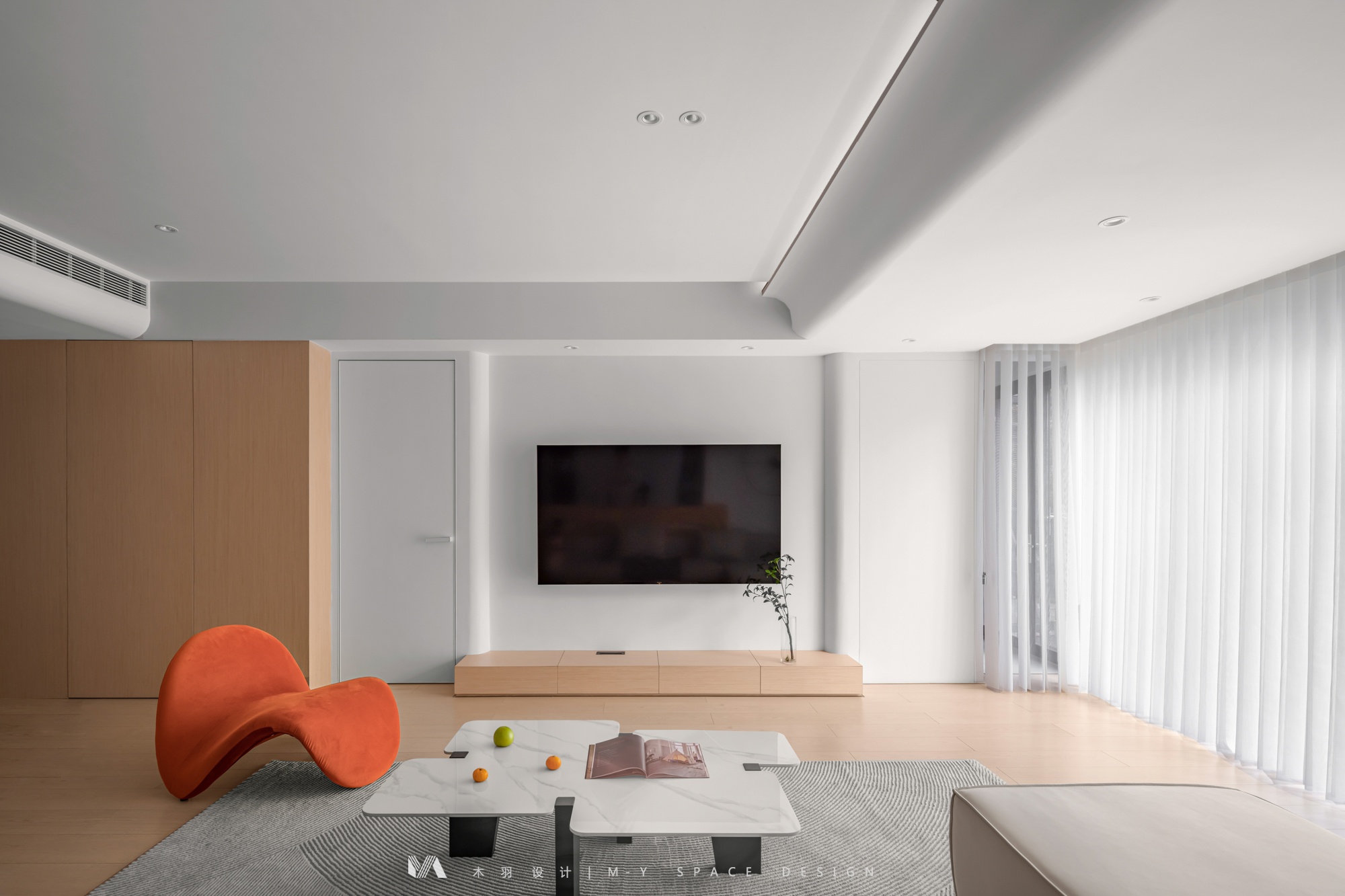 175㎡大平层原木风设计丨中国武汉丨武汉木羽设计-5