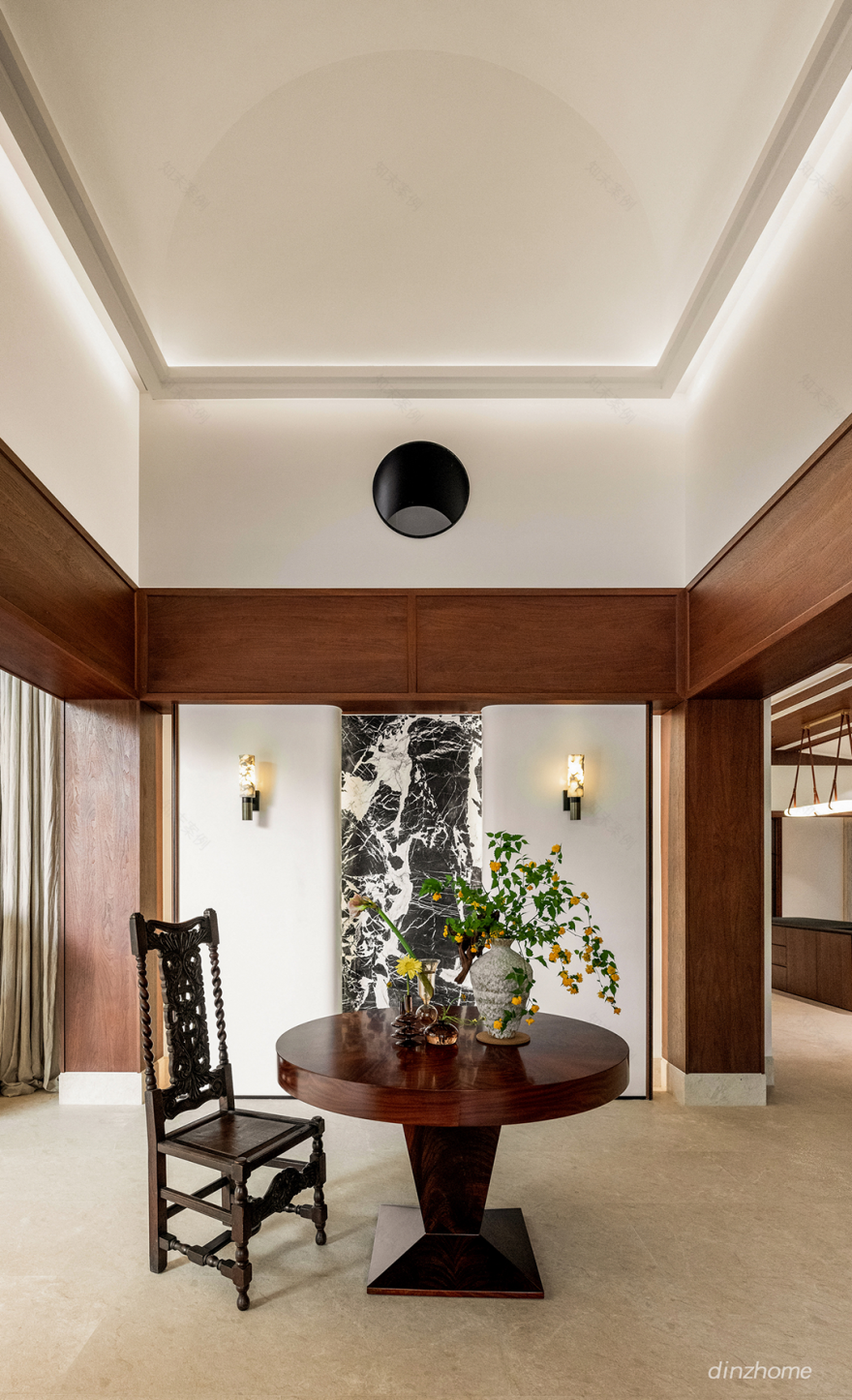 锦艺设计|看这个家如何平衡现代与复古-0