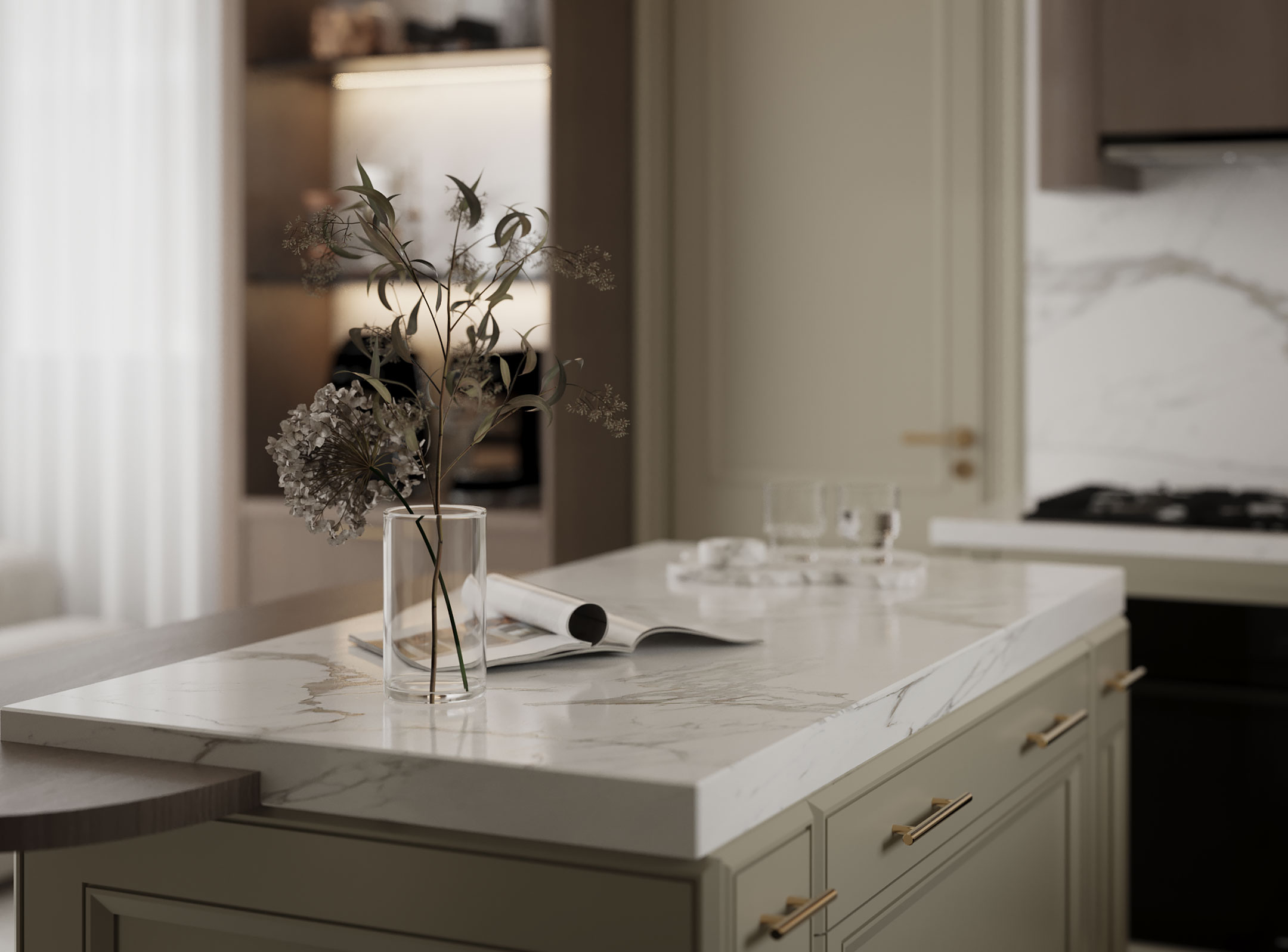 当代客厅与厨房设计丨约旦安曼-14