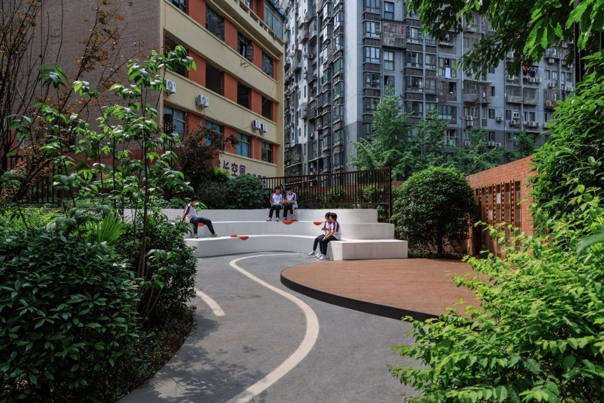 巴蜀中学张家花园校区景观改造丨中国重庆丨AF.d 奥凡设计(景观),重庆市设计院城市建筑一院(建筑)-124