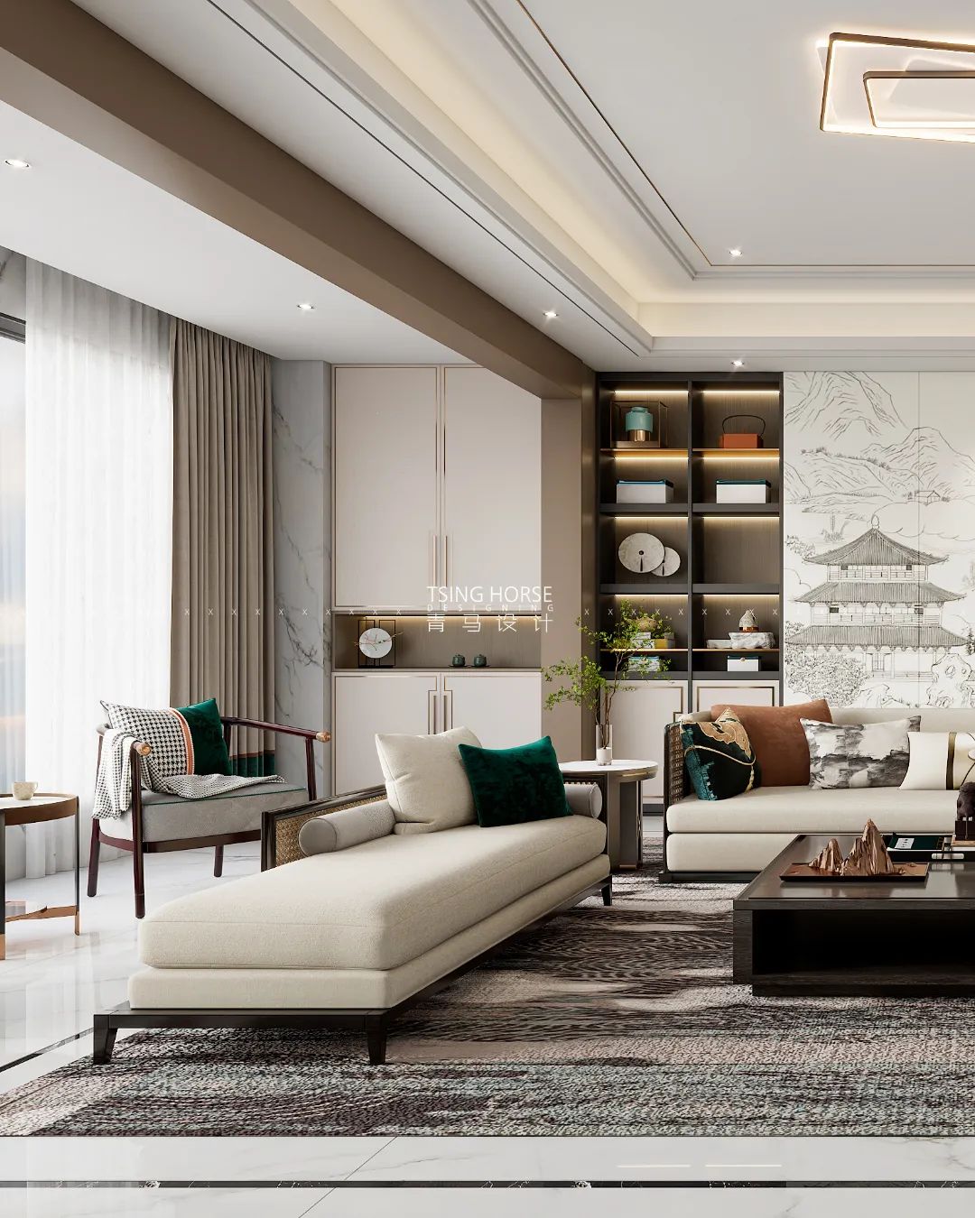 曲江大城君尚府新中式设计丨中国西安丨苏怡人设计团队-12