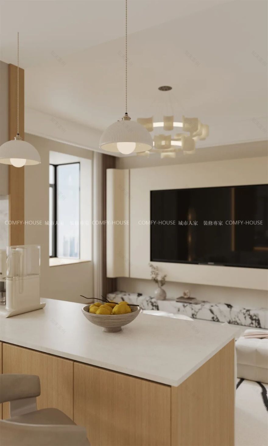 【丰奥嘉园】140㎡丨一进门就被治愈:现代奶油风家装的“松弛感”营造术-24