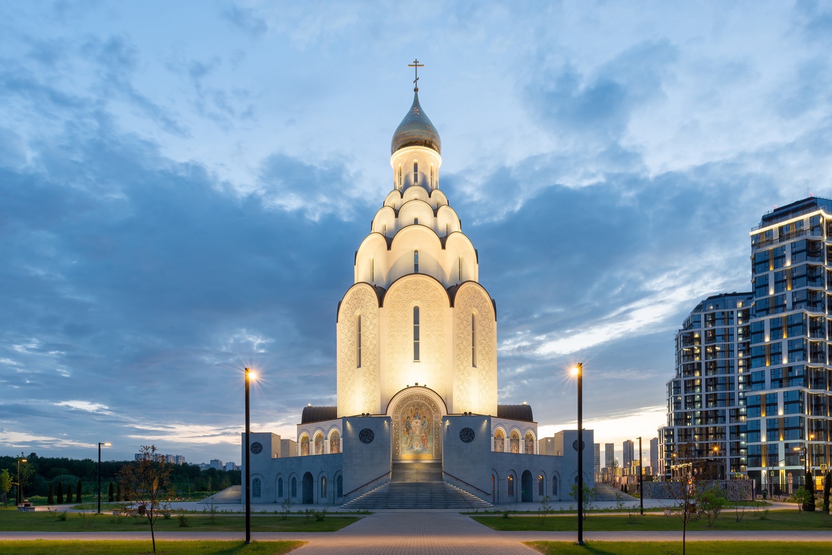 Tushino教堂照明设计丨俄罗斯莫斯科丨СПИЧ,SPEECH(建筑设计),QPRO(照明设计)-3