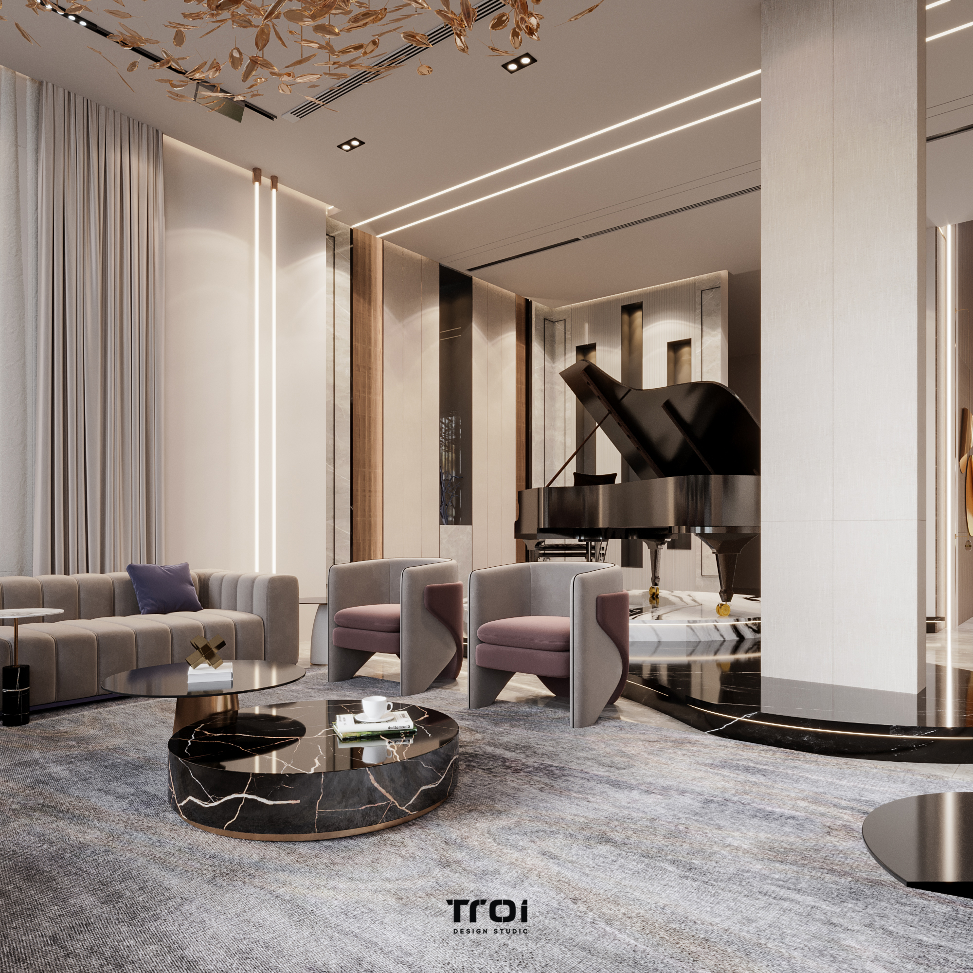 KSA 女性 Majlis 设计丨沙特阿拉伯丨Troi Design Studio-24