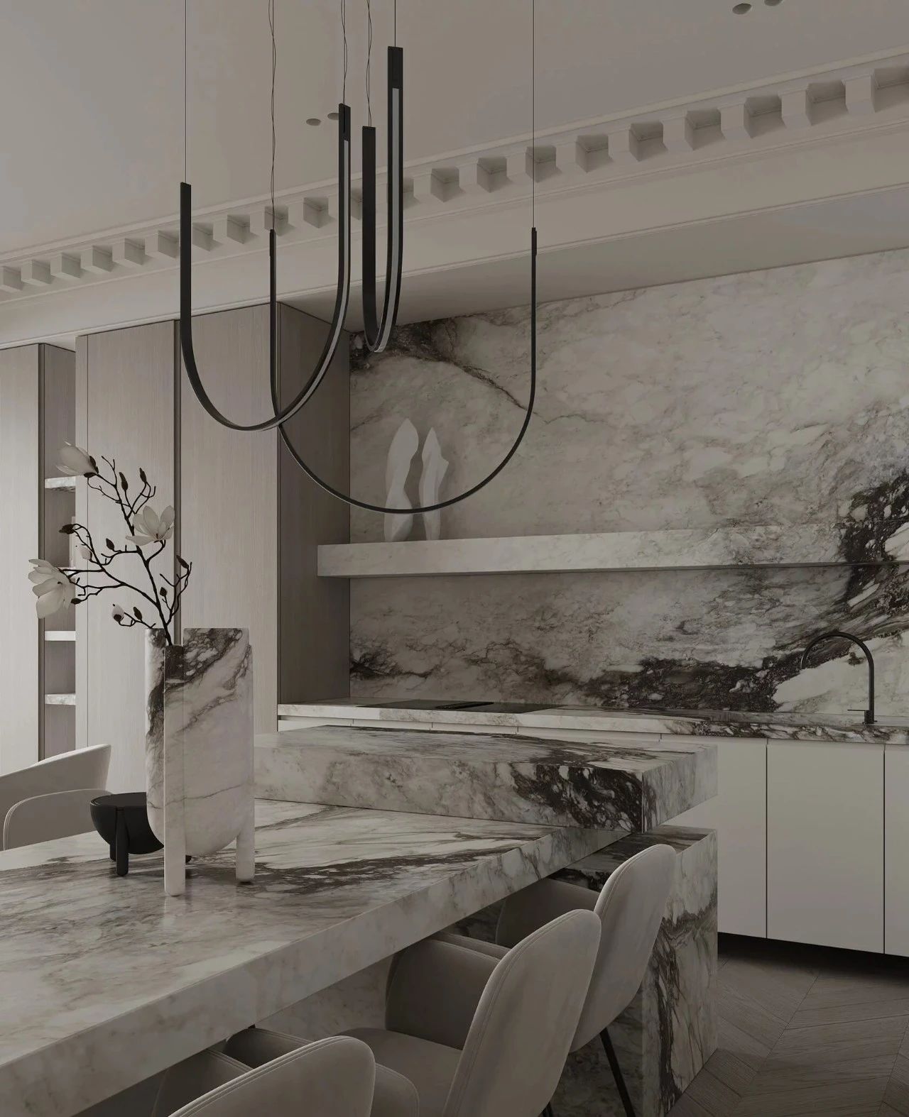 经典莫斯科住宅丨俄罗斯莫斯科丨BELOUSOVA INTERIOR DESIGN-24