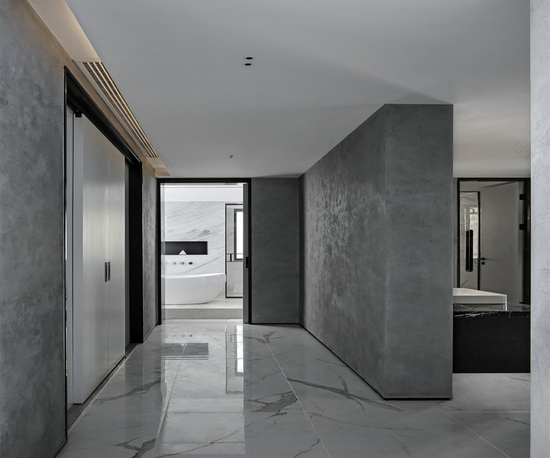 简约现代风双层公寓设计-24