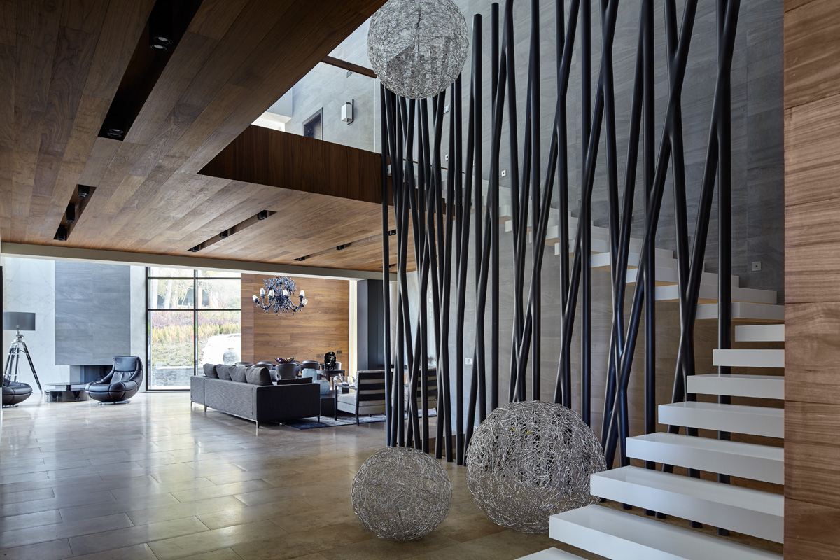 The interiors of a country house on the Novorizhskoe highway Alexandra Fedorova-31