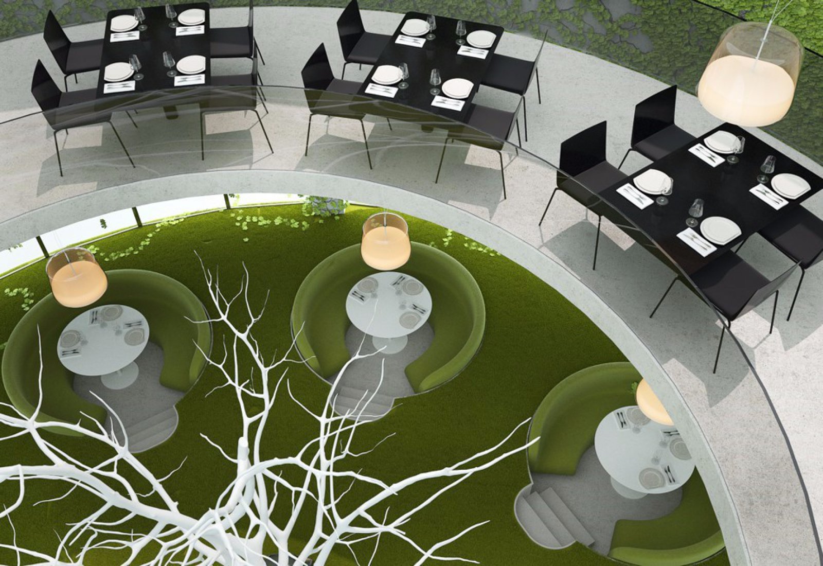 Sergey Makhno丨茶园(Tea Garden)概念餐厅设计-5