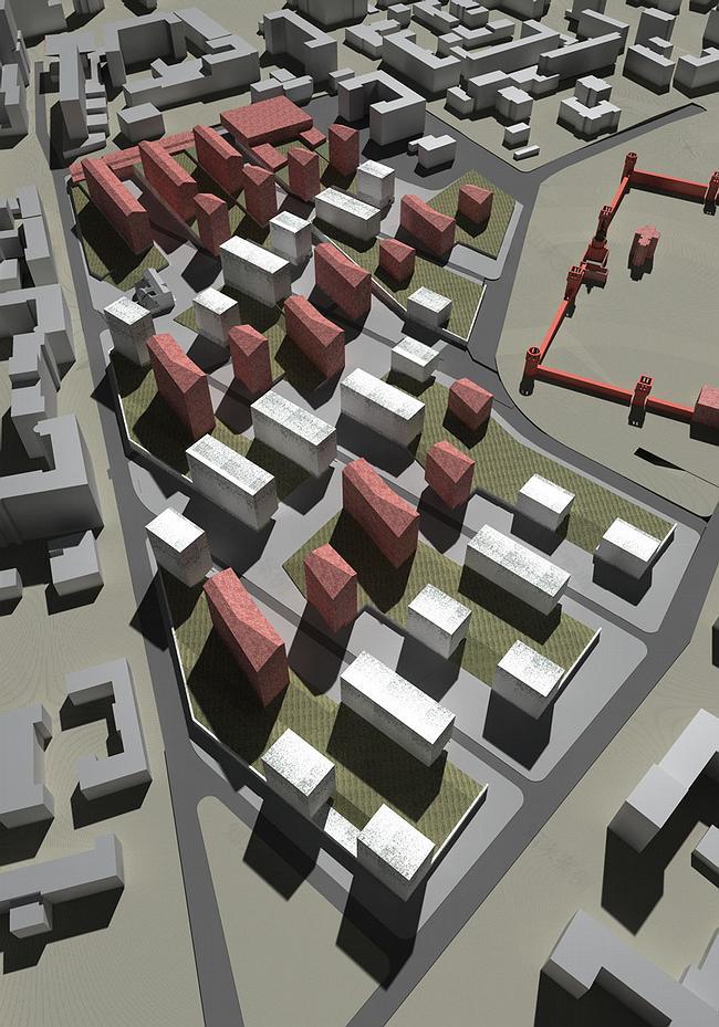 工厂“红色无产者”地块开发与重组建筑规划概念丨俄罗斯莫斯科丨Сергей Скуратов ARCHITECTS-34