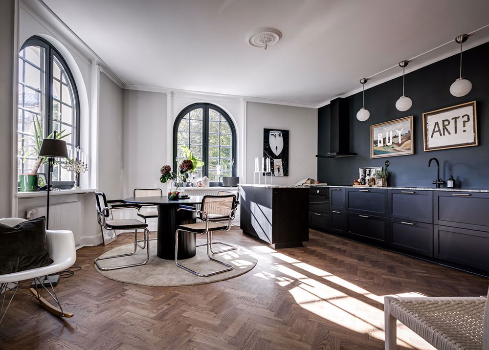 瑞典 73 平米公寓的色彩艺术-11