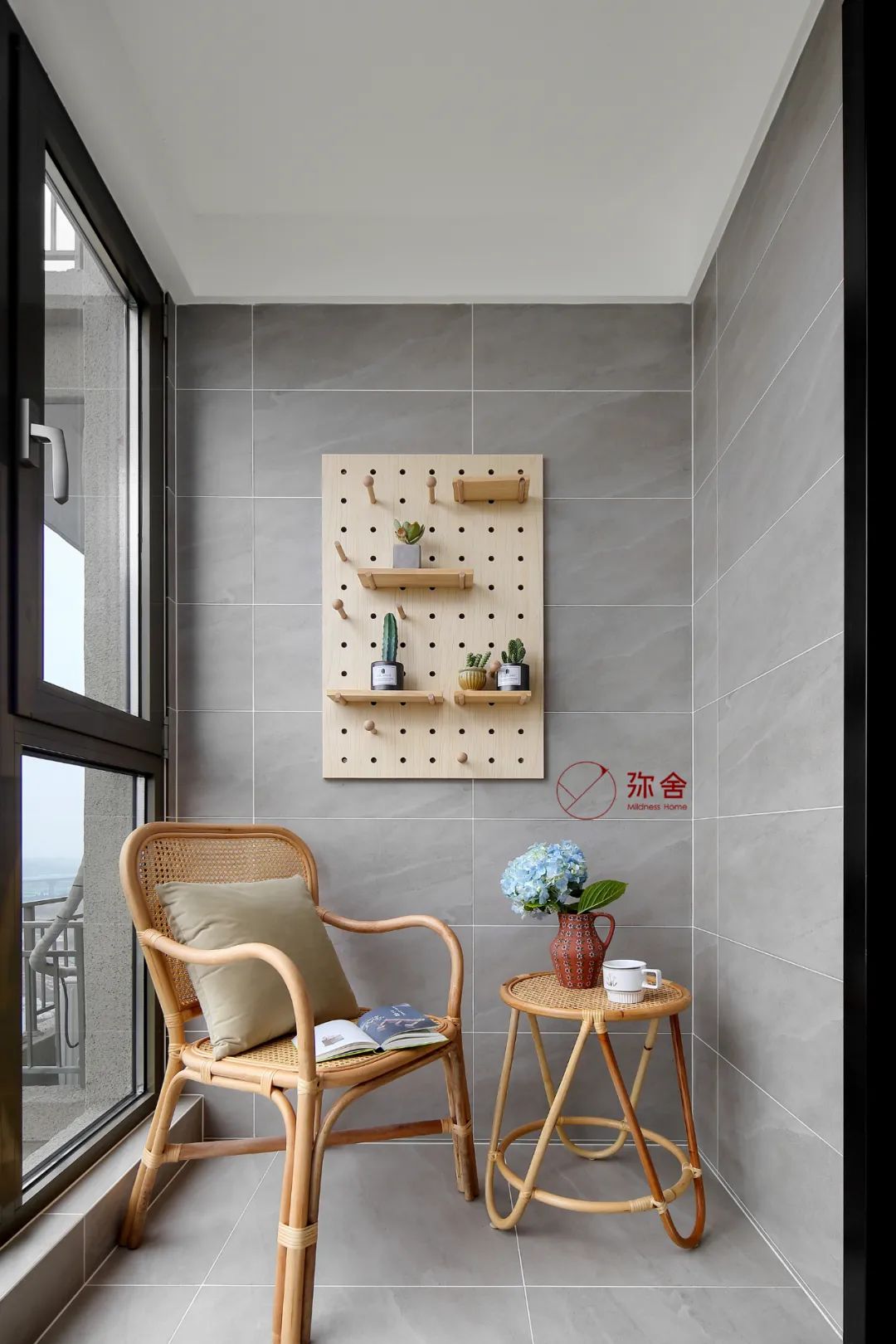 开放式客餐厨、滑滑梯儿童房组成暖暖的原木日系家-57